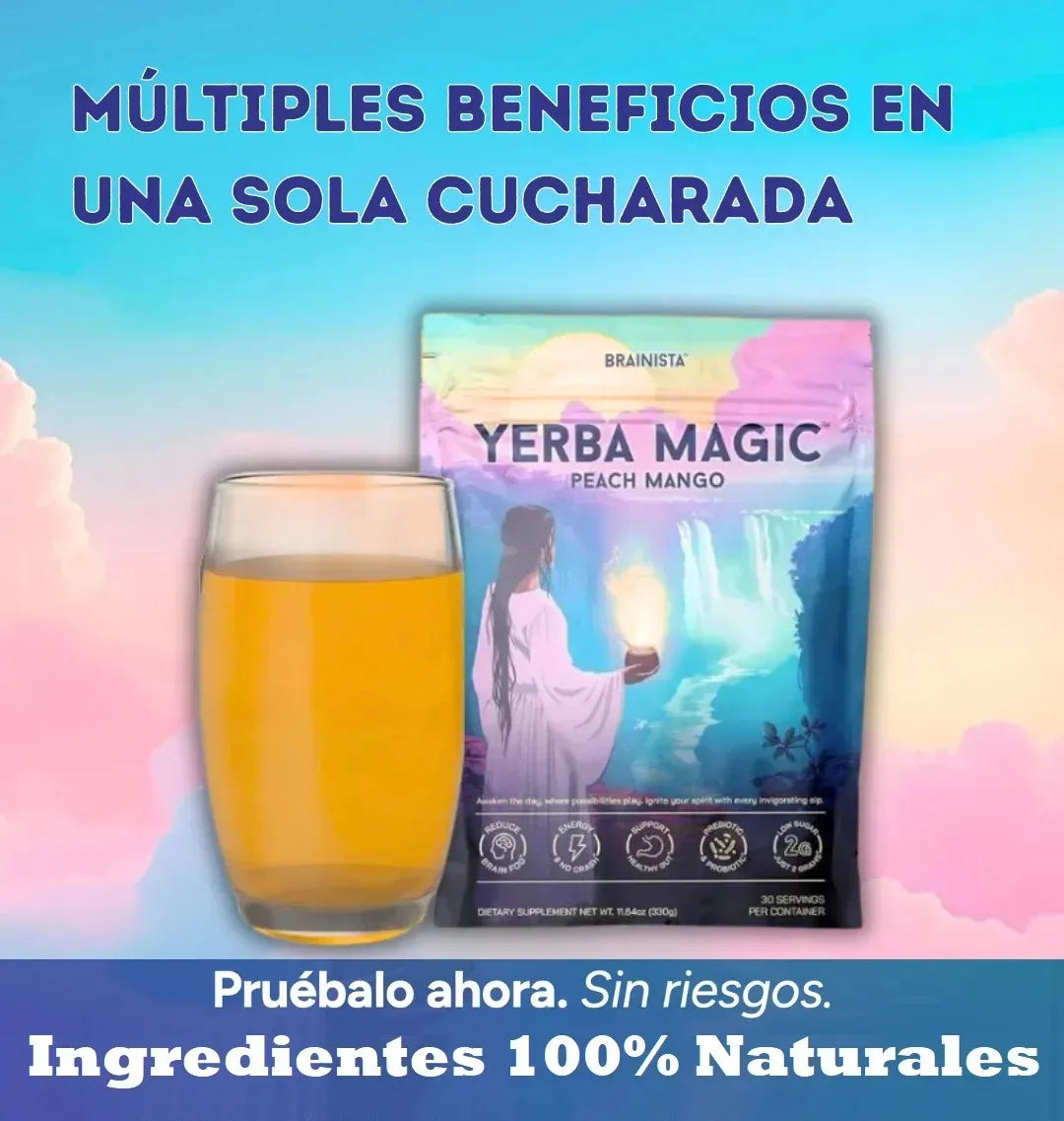 Yerba Magic 🍑🥭 Energía natural, digestión equilibrada y enfoque diario… en una sola bebida