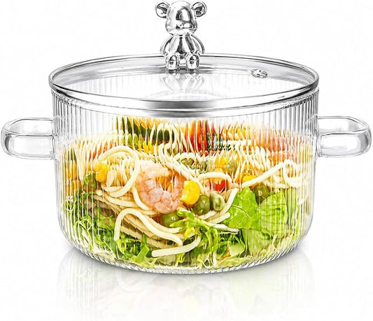 Olla De Vidrio Borosilicato 1.8L🍲✨