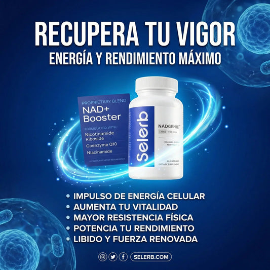 🔥SELERB NAD+  Energía, potencia y vitalidad masculina total💪