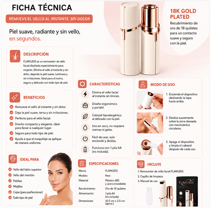 Depiladora Facial Velveta