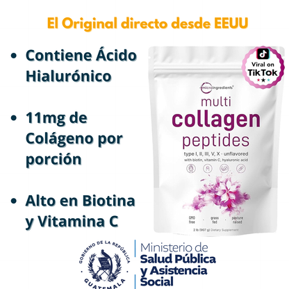 Multi Collagen Peptides, Recupera la firmeza, movilidad y belleza natural de tu cuerpo