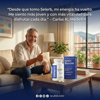 🔥SELERB NAD+  Energía, potencia y vitalidad masculina total💪
