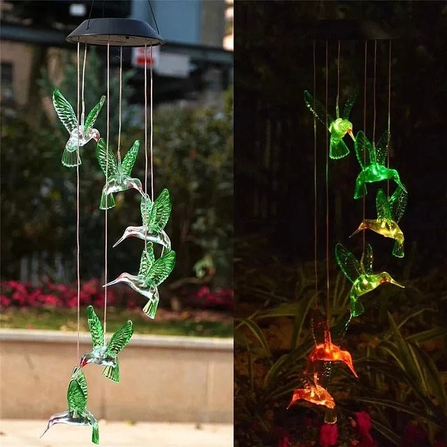 🕊️✨Colgante Colibrí Solar + ENVÍO GRATIS