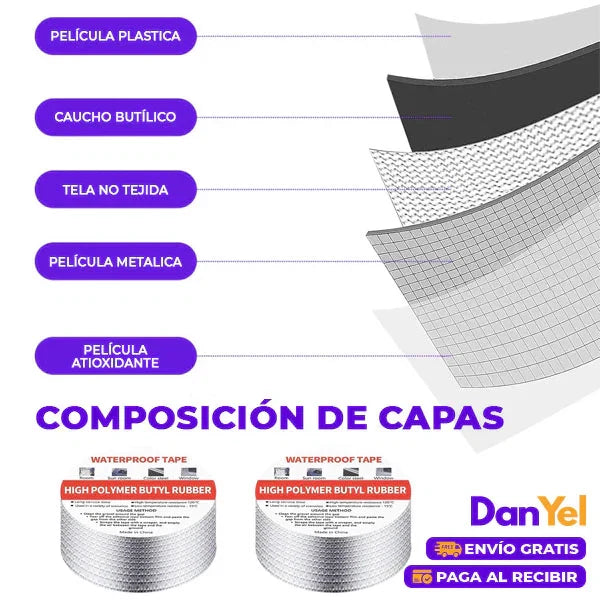 Cinta De Sellado Impermeable De Butilo Para Techos