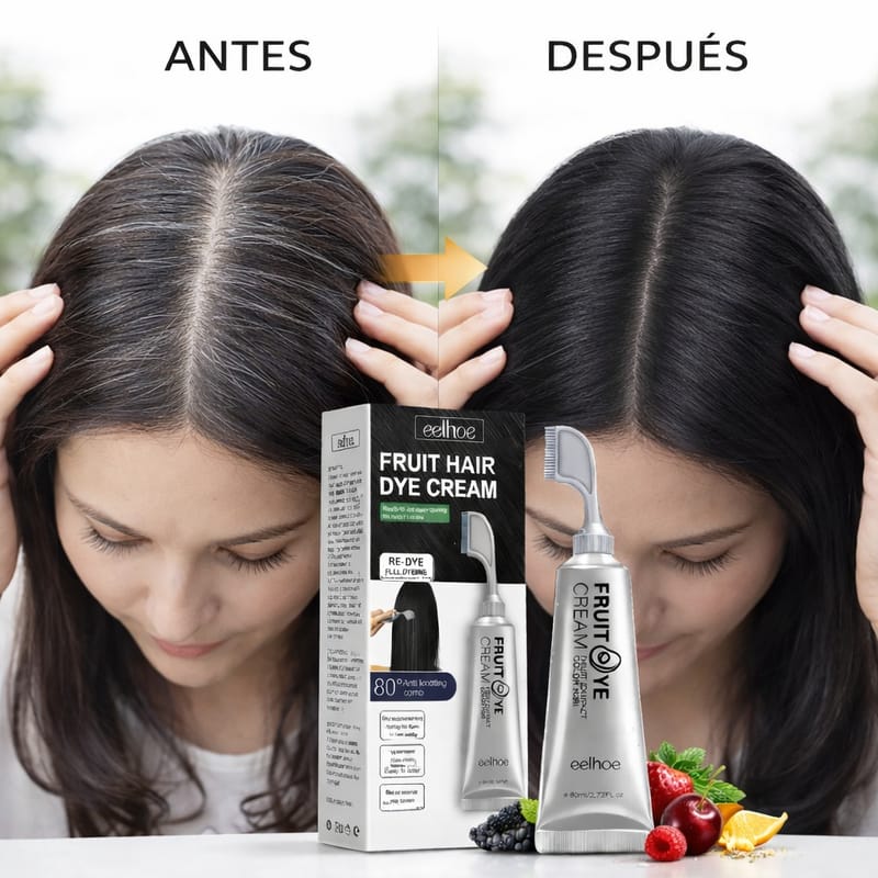 Tinte para canas natural con peine aplicador EELHOE🌿🪮