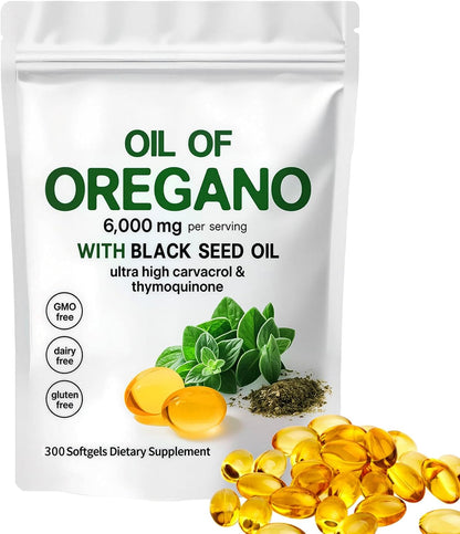 Aceite de orégano con aceite de semilla negra+ ENVIO GRATIS