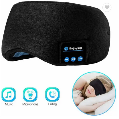 Antifaz con audifonos bluetooth para dormir (gris)