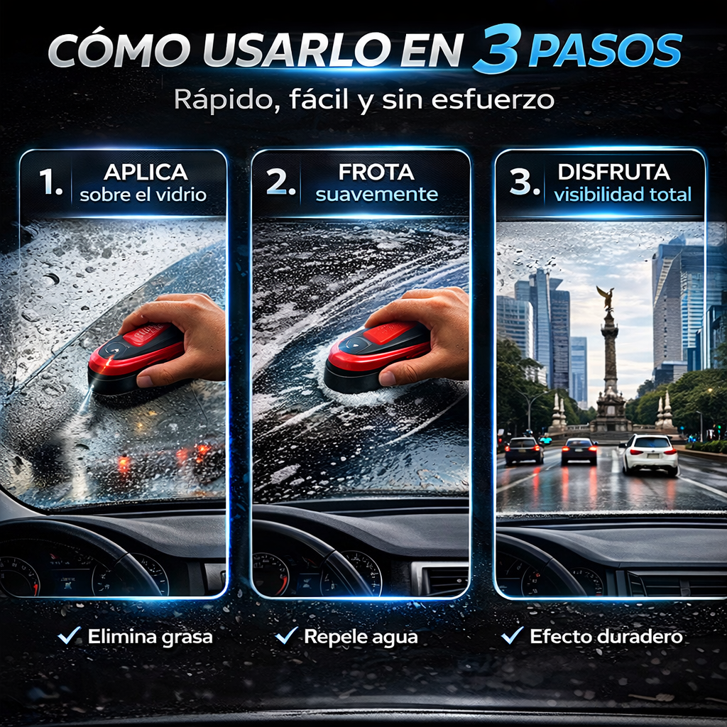 CLEARDRIVER PRO — Limpia tu Parabrisas en 3 Minutos y Maneja con Visión Perfecta