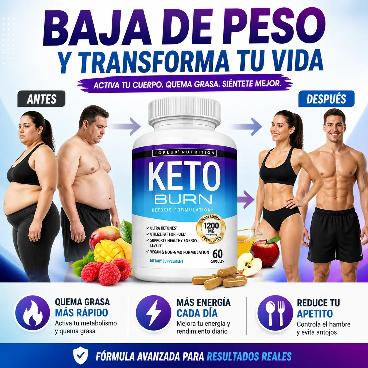 Keto Burn | Quemador de Grasa Natural