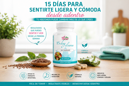 🌿👌15 DAY CLEANSE – Limpieza Natural de Intestino y Colon