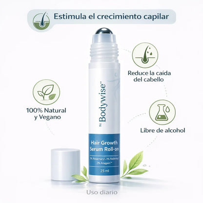 🌿BE BODYWISE: Roll On Capilar que Reactiva Folículos y Fortalece el Crecimiento del Cabello