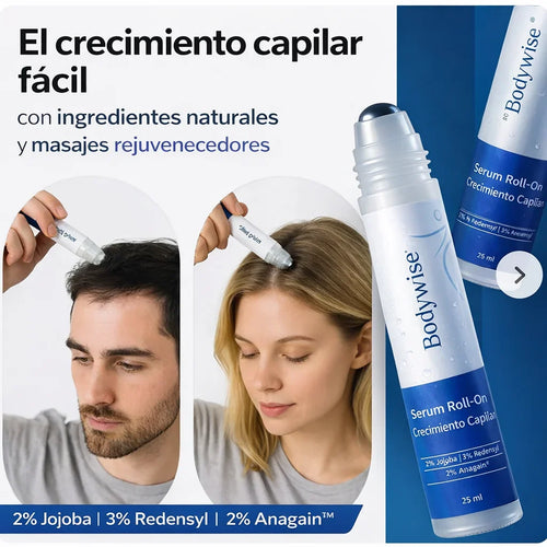 🌿BE BODYWISE: Roll On Capilar que Reactiva Folículos y Fortalece el Crecimiento del Cabello