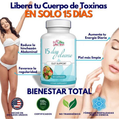 🌿👌15 DAY CLEANSE – Limpieza Natural de Intestino y Colon