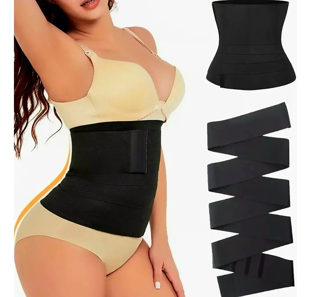 Faja moldeadora cintura de avispa ajustable👑👀(3 metros)