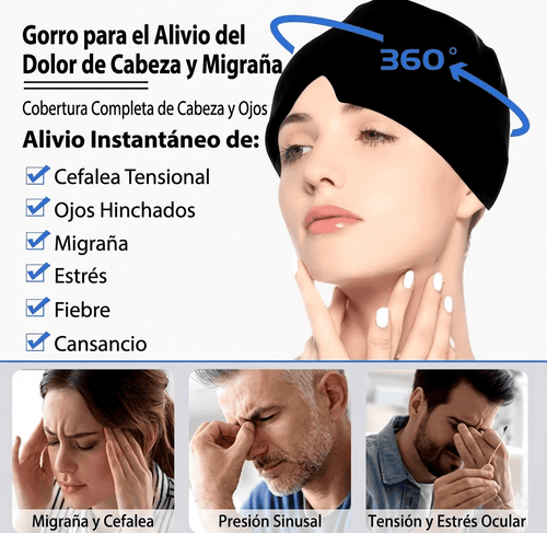 Gorro de Terapia Dual🔥🧊: El alivio que tu cabeza necesitaba🤯