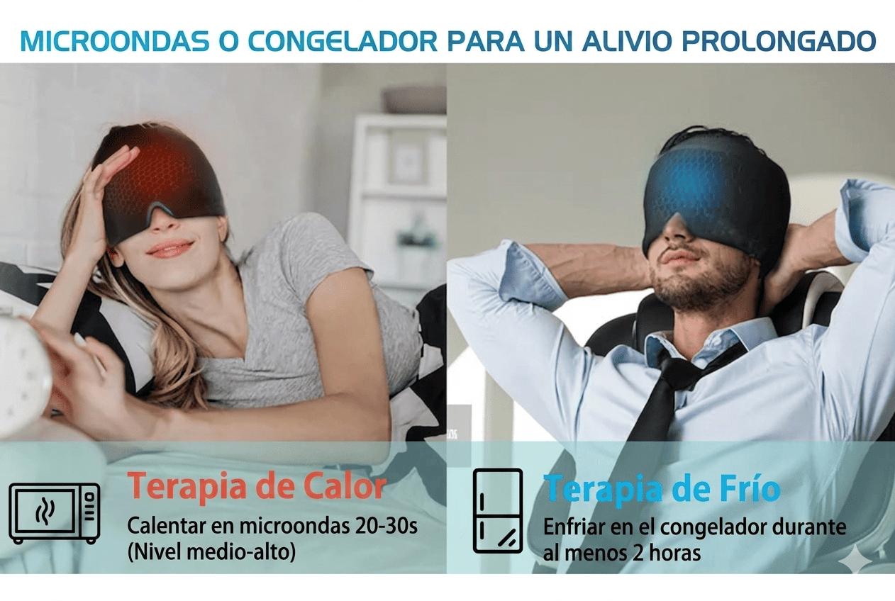Gorro de Terapia Dual🔥🧊: El alivio que tu cabeza necesitaba🤯