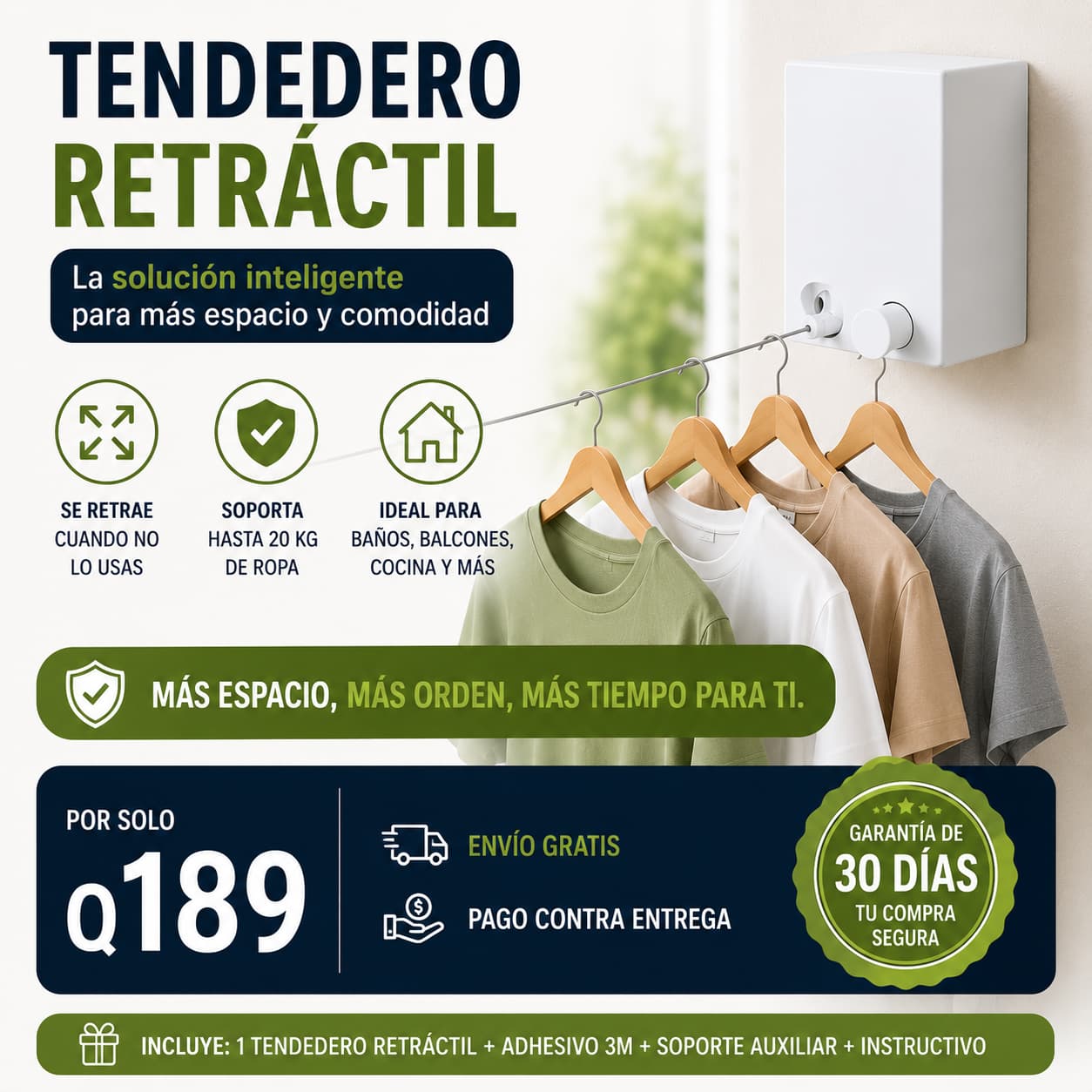 Tendedero Retráctil