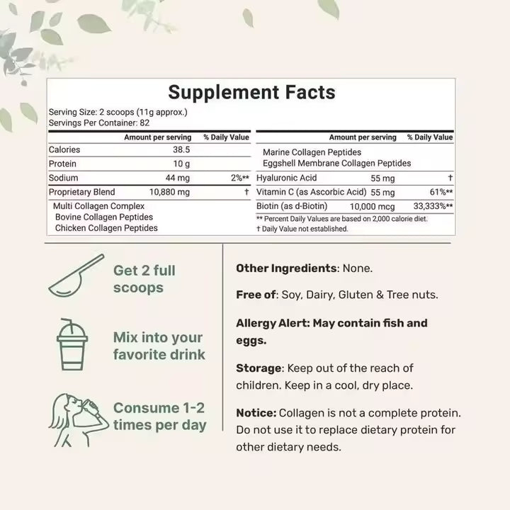Multi Collagen Peptides, Recupera la firmeza, movilidad y belleza natural de tu cuerpo
