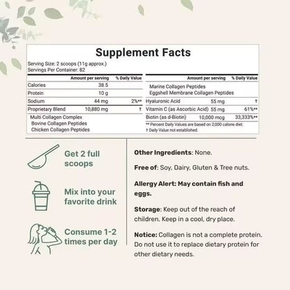 Multi Collagen Peptides, Recupera la firmeza, movilidad y belleza natural de tu cuerpo