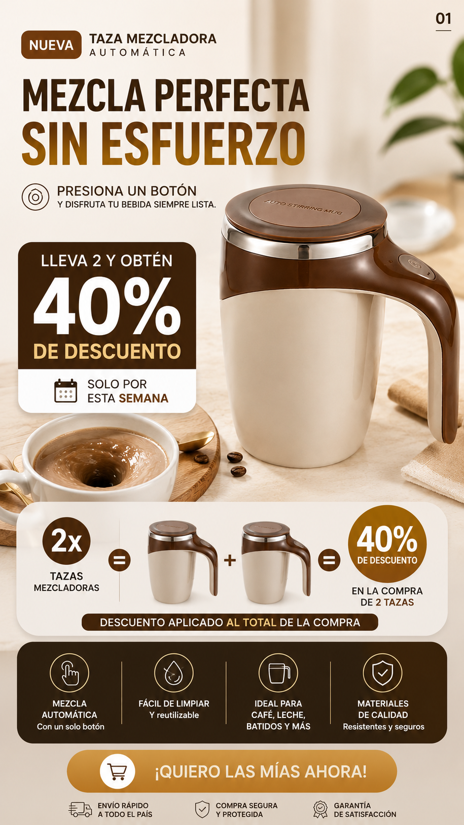 taza mezcladora con envío gratis 🎁