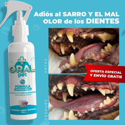 OralPet™ Dile Adiós Al Sarro - Limpieza bucal para mascotas - ENVÍO GRATIS 🎁