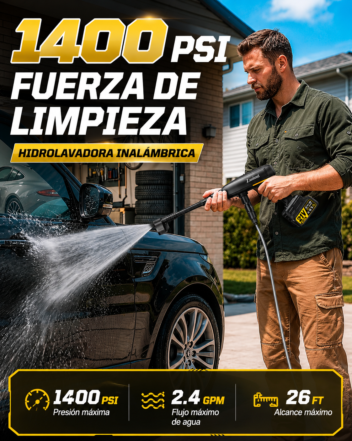 Combo Hidrolavadora+ Aspiradora 3 en 1 + ENVIO GRATIS