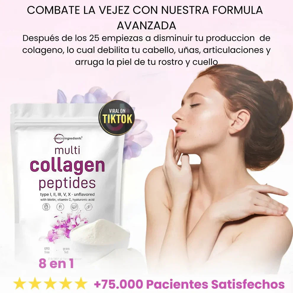 🌟Peptido Multicolageno® – Belleza y Juventud Desde el Interior 🌟 (Bolsa de 2 libras) con ENVÍO GRATIS