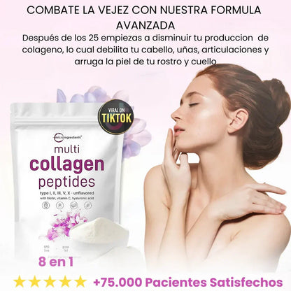 🌟Peptido Multicolageno® – Belleza y Juventud Desde el Interior 🌟 (Bolsa de 2 libras) con ENVÍO GRATIS
