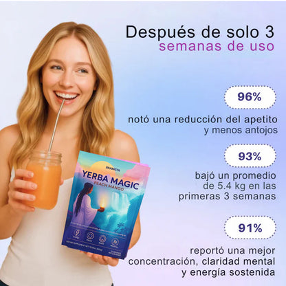 Yerba Magic 🍑🥭 Energía natural, digestión equilibrada y enfoque diario… en una sola bebida