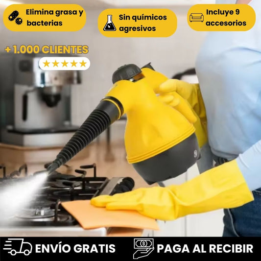 Vaporizador Multiusos Limpieza Profunda Pro + 9 accesorios gratis+ Envío Gratis