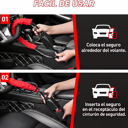 Bloqueador de volante, Evita el robo de tu auto🚗🔒