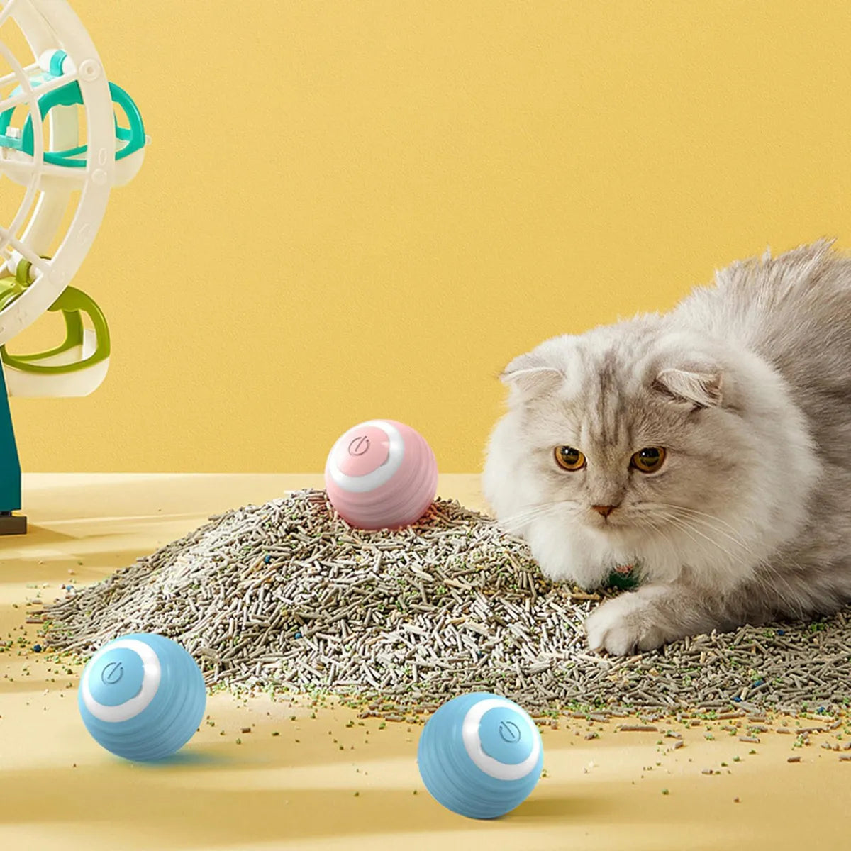 😺🥎Pelota inteligente para gatos - diversión infinita para tu mascota
