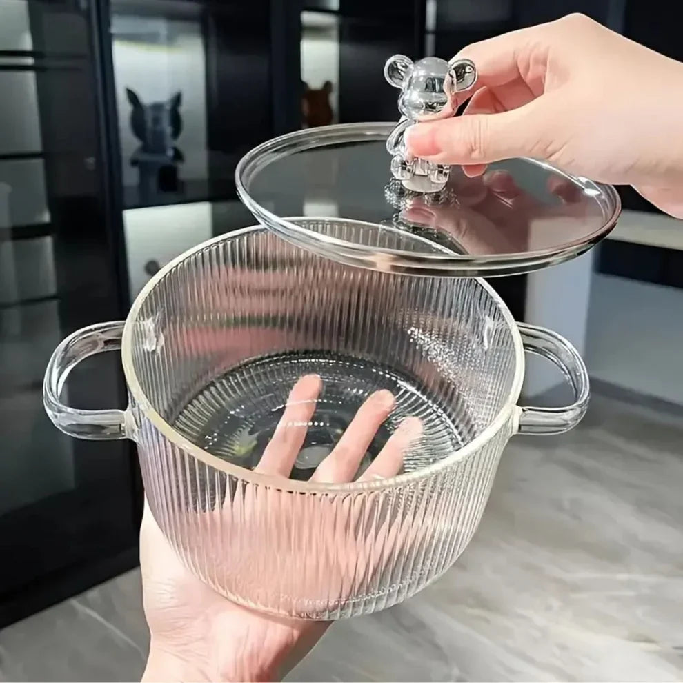 Olla De Vidrio Borosilicato 1.8L🍲✨