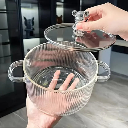 Olla De Vidrio Borosilicato 1.8L🍲✨